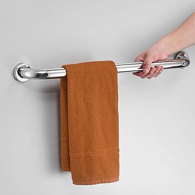 Shower Handicap Grab Bars for Bathroom Wall, Handrails for , Safety Stainless Steel Grab Bar, Wall Mount Toilet Handicap Handle for Bathtubs and Showers, Non-slip Restroom Armrest ( Size : 33.5cm )