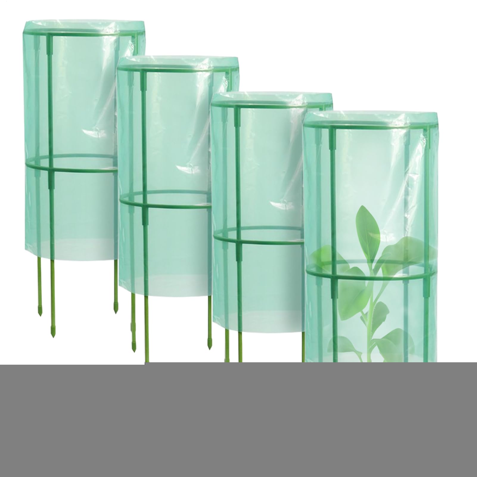 Cloches de Jardin pour de – Lot de 4 Protections réutilisables pour | Cage Dissuasive Les Animaux | Myrtille, Fraise, légumes, Fleurs, Fruits, Jardin