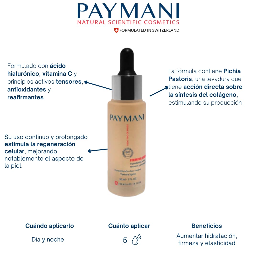 Firming Serum 30 ml, antioxidante, reafirmante, textura ligera, todo tipo de pieles
