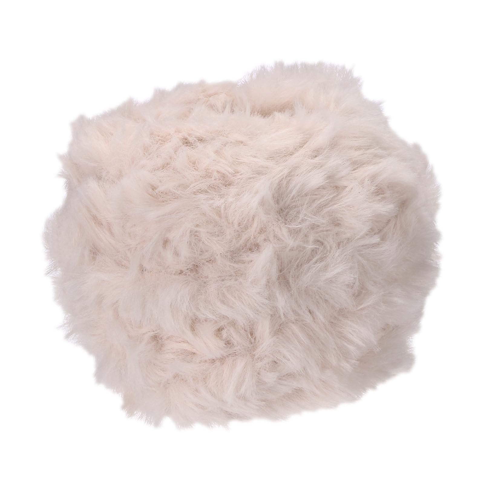 PATIKIL 70 Yards Faux Fur Yarn, 1 Skeins Fuzzy Yarn Crochet Fluffy Soft Chunky Polyester Plush Fur Eyelash for Crocheting Knit Blanket Rug Sweater Scarf Hat Bear Craft, Rose Pink