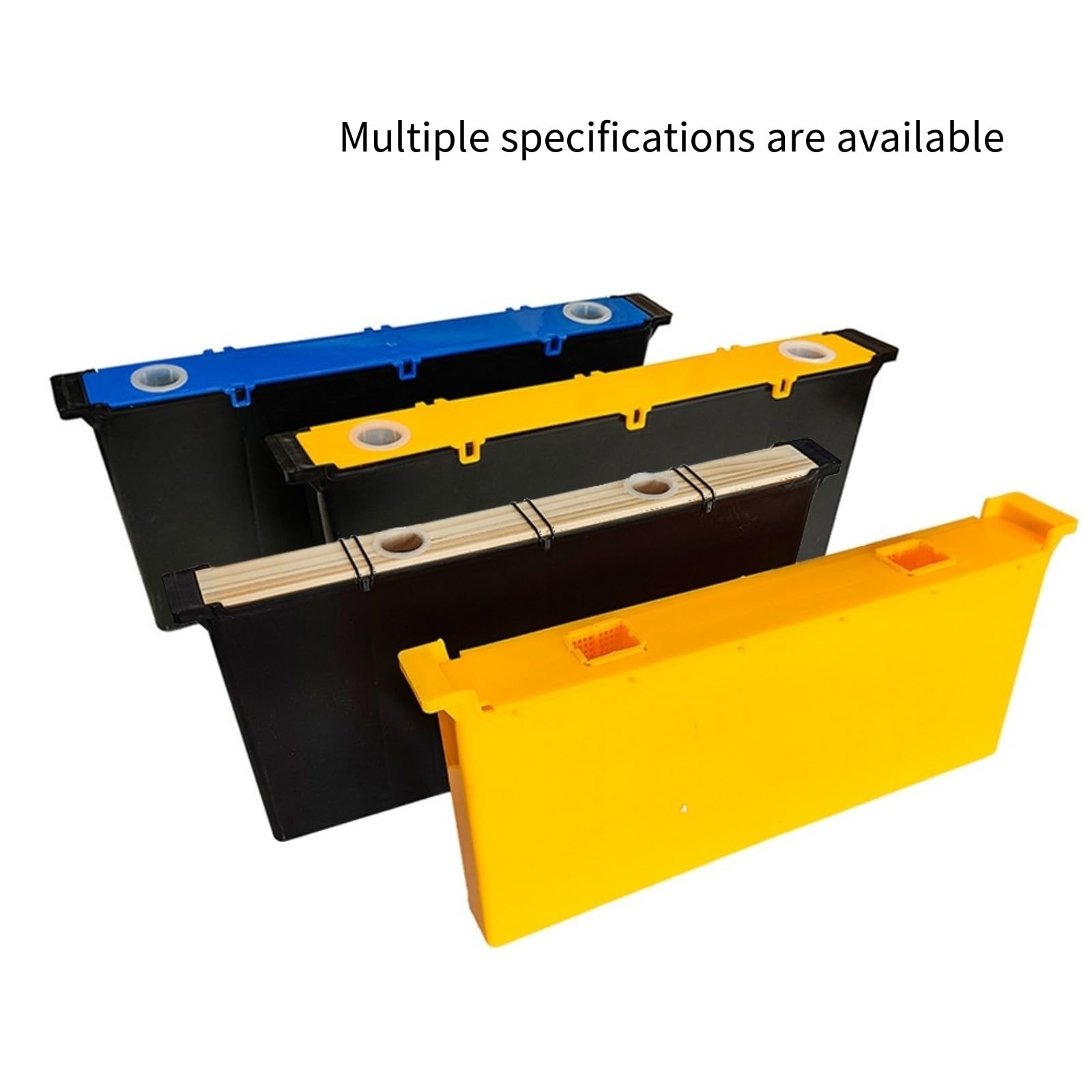 Mangiatoia for api 6L/4L nera da 6L con coperchio in legno e copertura in plastica for l'irrigazione Attrezzature per apicoltura | Yellow Clip-on Plastic Lid