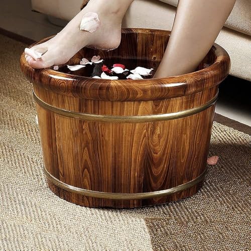 Baño de pies Natural Kashiwagi con cubierta artesanal miniatura 6