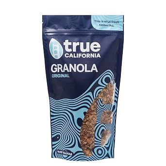 True California Original Granola 1 LB Gluten Free Vegan Non-GMO | Plant-Based & Vegan | Made with Almonds, Coconut, Walnuts, Cinnamon & Raisins | Clean-Label Ingredients | California Made