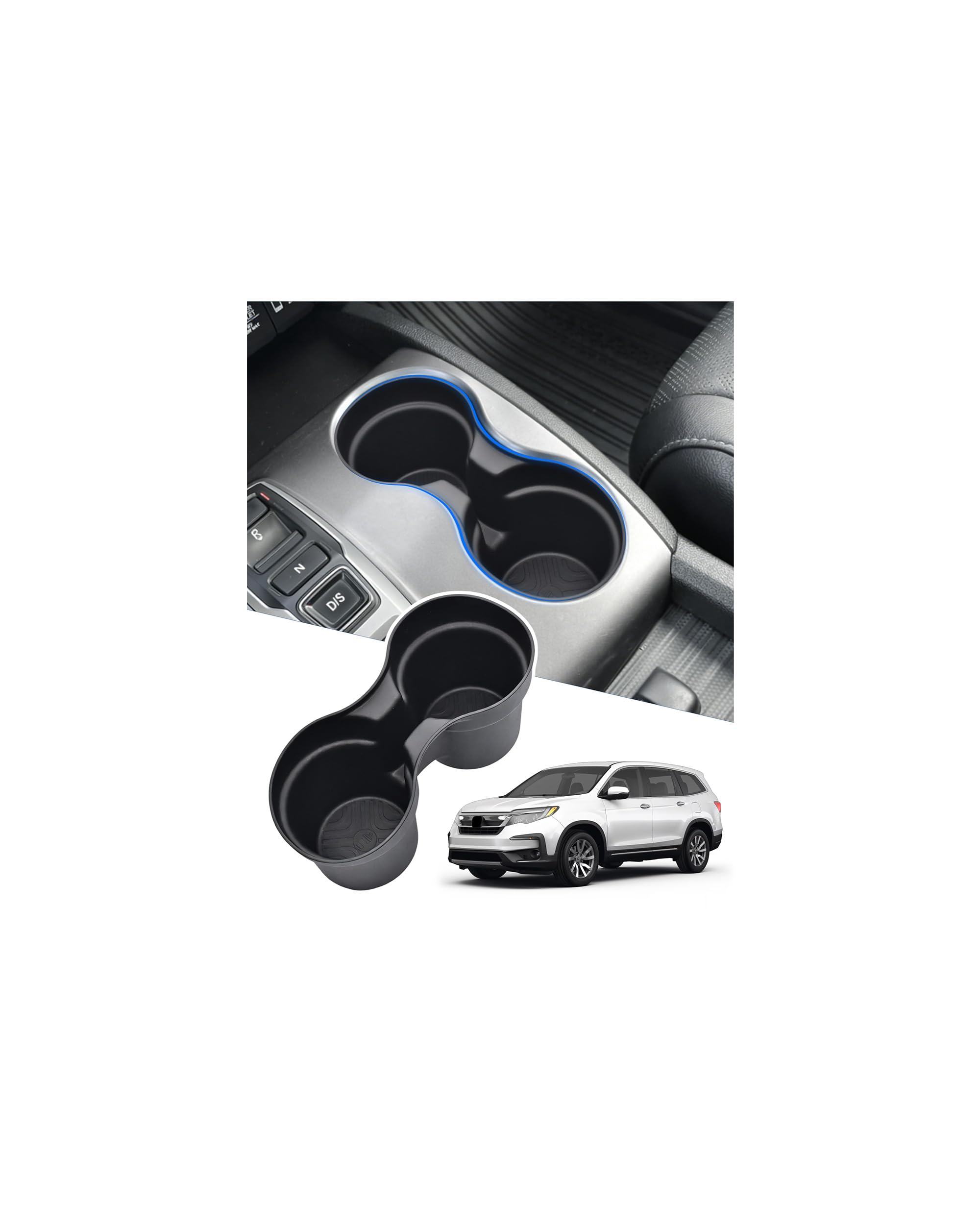 Cup Holder Inserts for Honda Pilot 2016-2022| Ridgeline 2017-2023