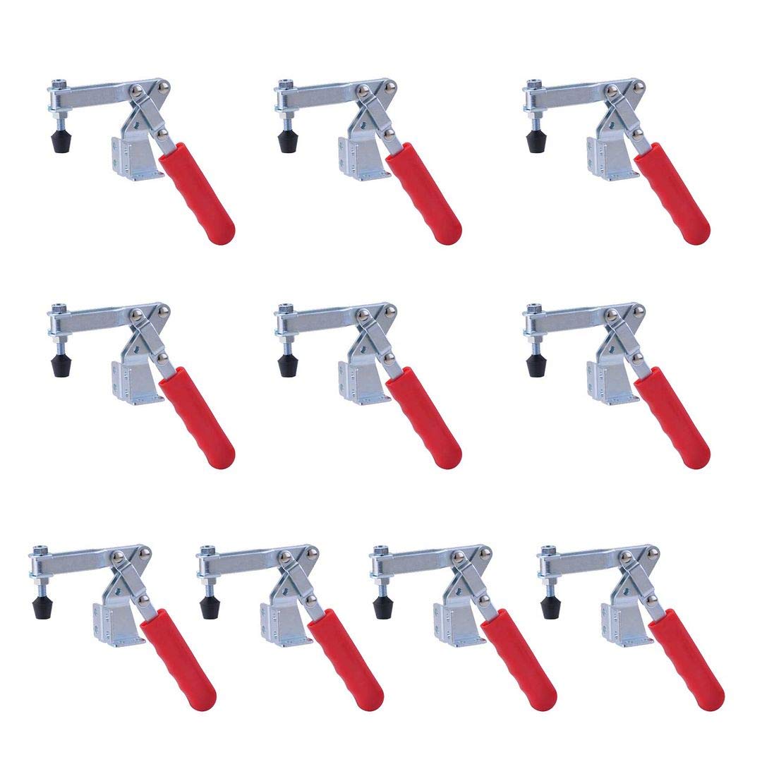 (10-Pack) 225LB U-BAR DOUBLE FLG BASE VERTICAL/HORIZONTAL HOLD-DOWN CLAMP