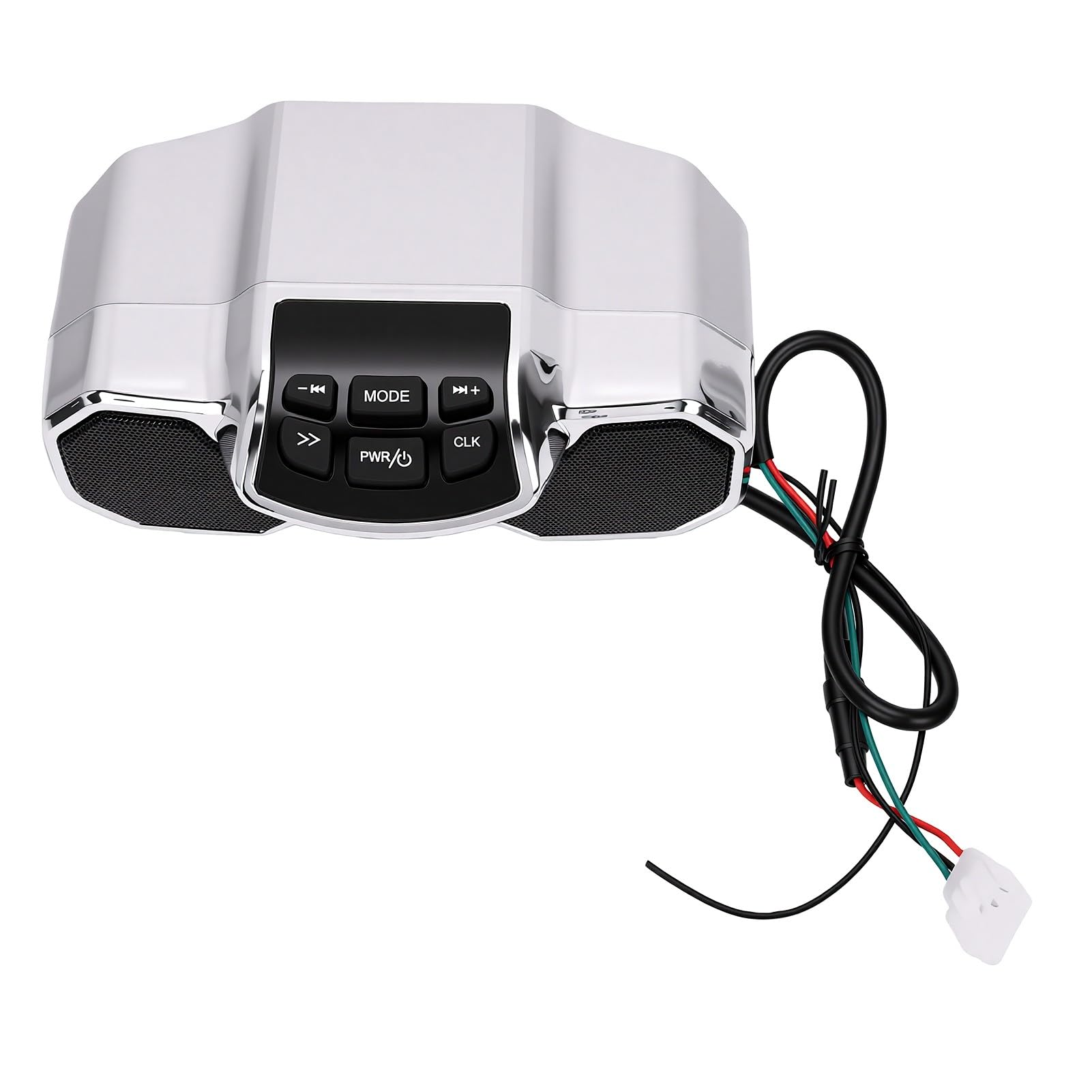 POENVFPO Motocyklowy Głośnik Bluetooth, Wodoodporny Subwoofer z Odtwarzaniem MP3 USB na kierownicę