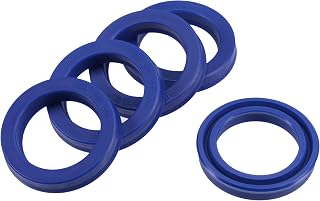 YOKIVE 5 Pcs UN Radial Shaft Seals, Industry PU Oil Seals for Hydraulic Cylinders (Blue, 30-mm ID x 42-mm OD 7-mm Width)