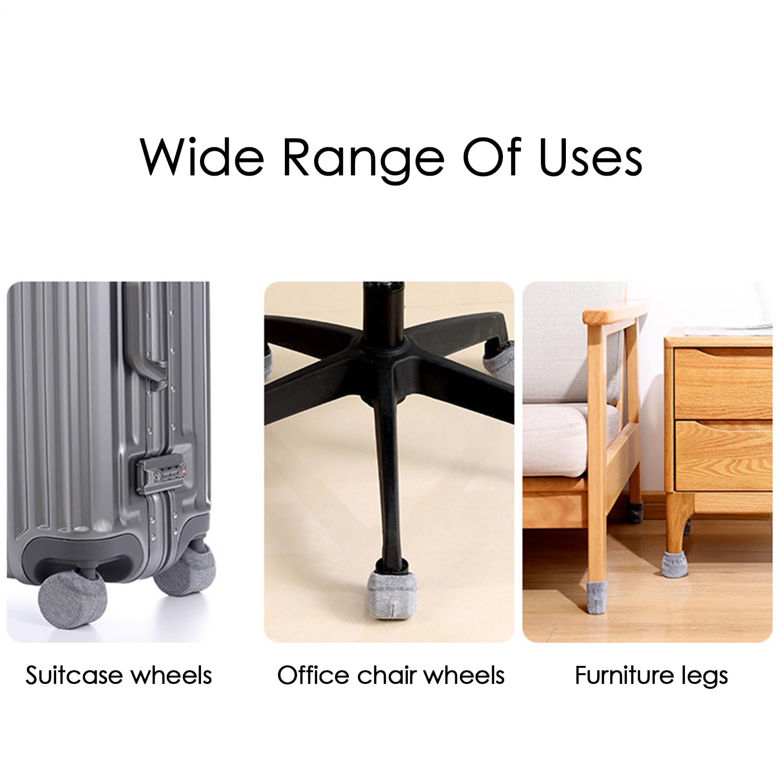 Luggage Wheel Covers - 4X Funda Protectora para Ruedas de Maleta | Piezas a Prueba de Polvo para Viajes de Interior y Vacaciones