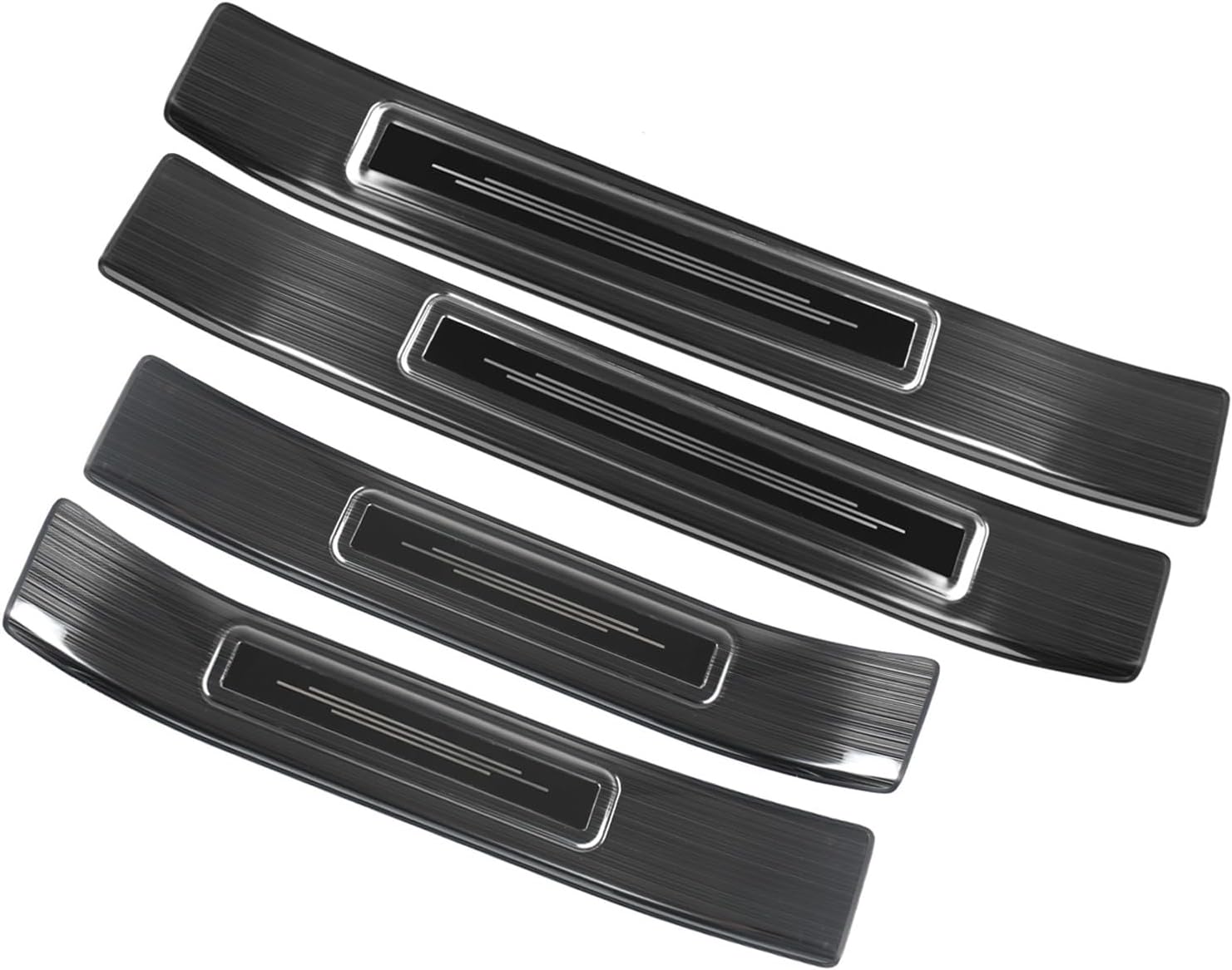 Stainless Steel Door Sill Protector for Toyota Highlander 2020-2025 Accessories Interior Door Entry Guard Cover Trim Black