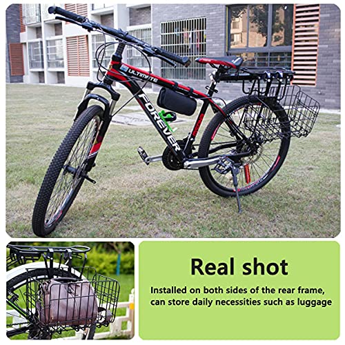Folding Bike Basket,Cargo Basket For Bike,Removable Front Bag Rear Rack Hanging Bicycle Basket,Collapsible Bike Baskets For Women's And Men's,Mountain Bike Accessories Bike Frame Basket 1 Pack #TOP7