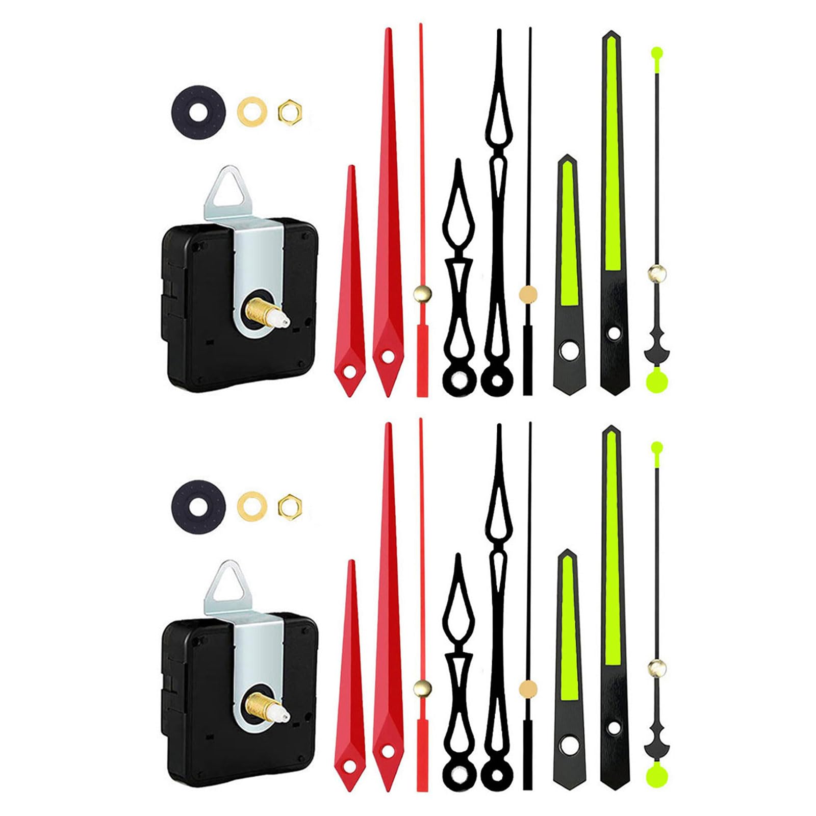 NEWFT 1 / 2Pcs Silents Clock Movement Mechanism Diys Clock Repair Parts Motor Replacement Battery Operated Silents Clocks Kits Diys Repair Parts Motor