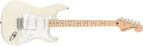 Guitarra elétrica Squier Affinity Series Stratocaster - branco olímpico com escala de bordo