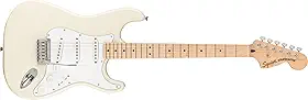 Guitarra elétrica Squier Affinity Series Stratocaster - branco olímpico com escala de bordo