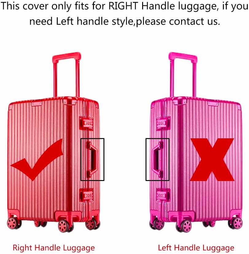 Custom Travel Luggage Cover for Suitcase Personalized Elastic Suitcase Cover Design Your Photo Logo Text Custom Suitcase Baggage Protector Fits 29-32 Inch (011)