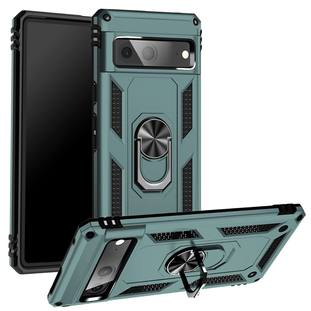 Google Pixel 6 128GB - グリーン Simフリー　+ケース Google Pixel 6a ケース 手帳型 本革 googlepixel 6 5G スマホケース