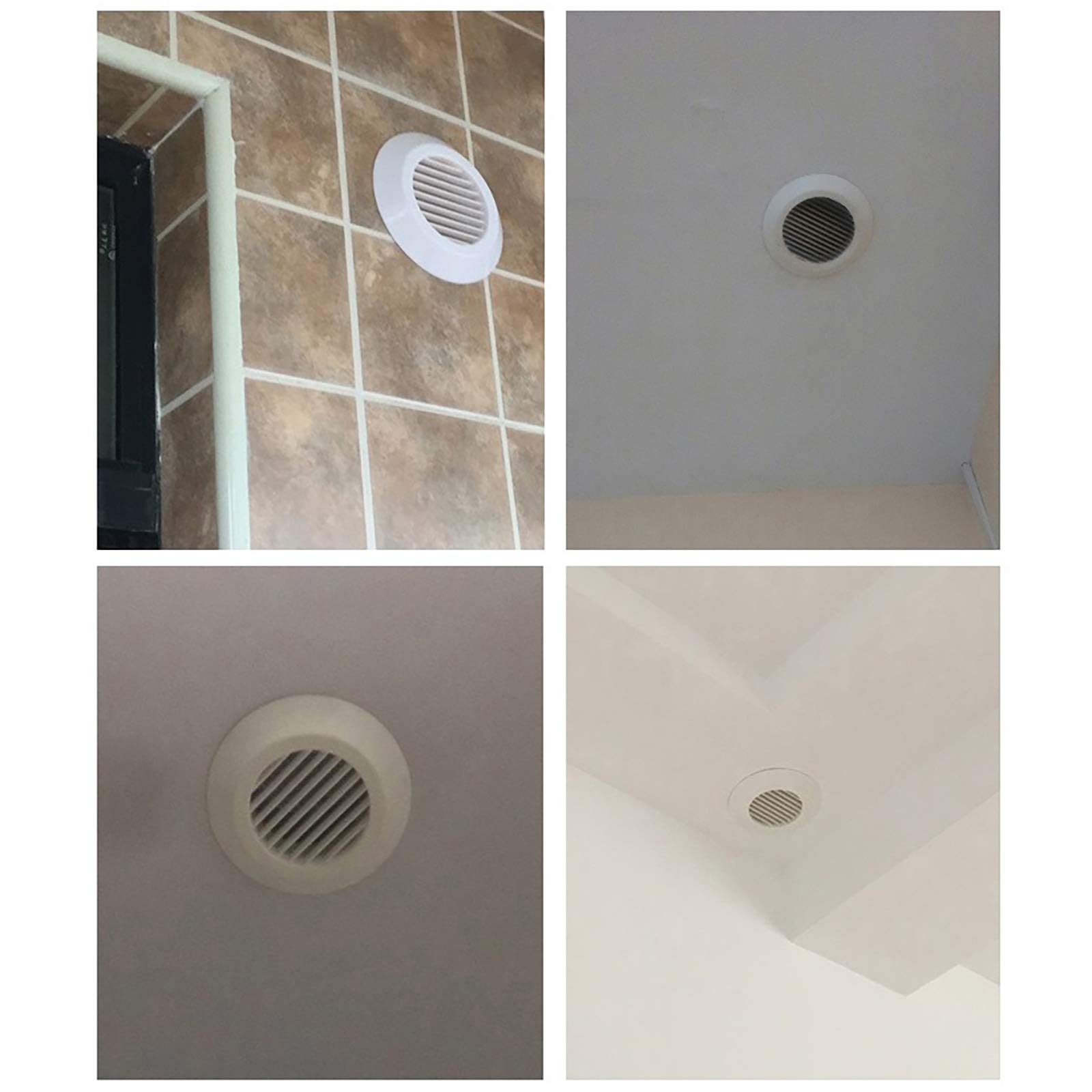 QWEASDF Abiti Rotonda Air Spat Addens ABS Vobinatura Diamidioso Vent Cover Bianco Condizionatore Bianco Outlet Grille Adatto per la Cucina Bagno Bedroom Office Ventilation (Ø75-200mm),200mm