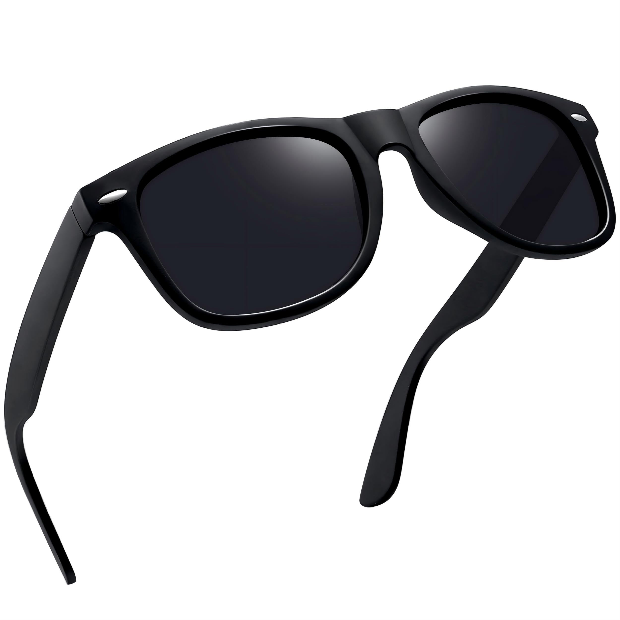 Joopin Gafas de Sol Mujer y Hombre Polarizadas Protección UV400 Negro Mate