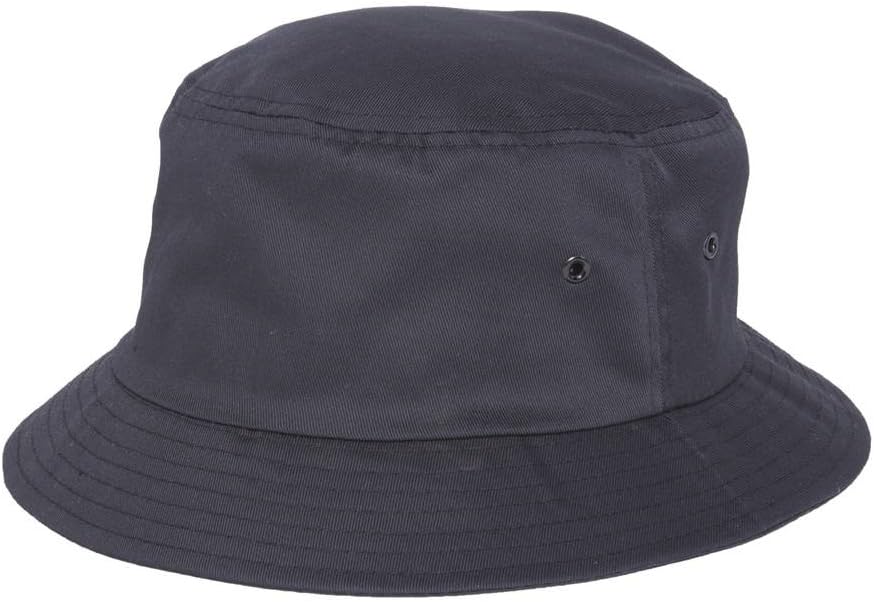 Twill Bucket Hat (Various Size and Color), Black - Small