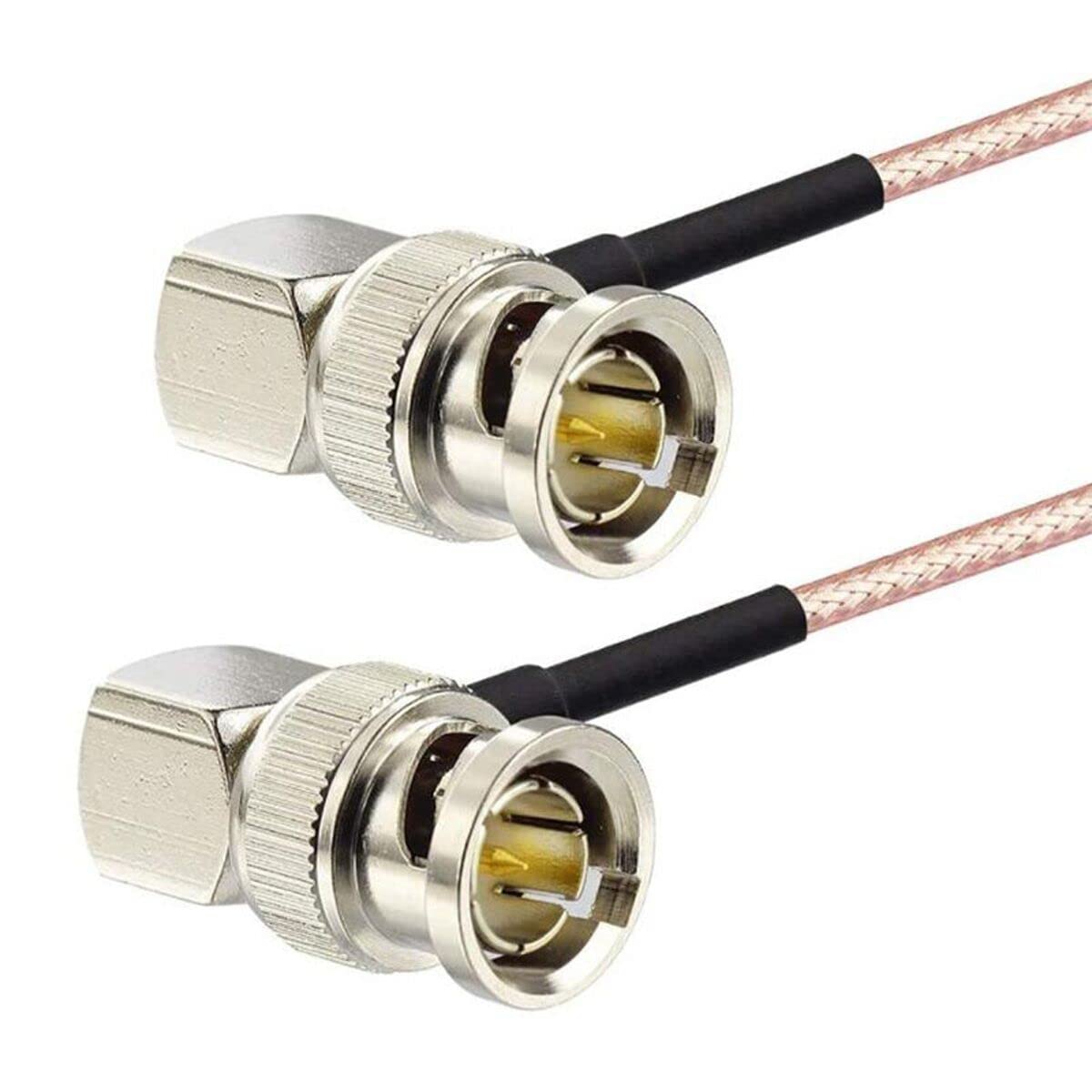 SDI BNC Both Right Angle Male to Male Cable 75 Ohm RG179 Coax for BMCC Video Camera (50CM1.6Ft)