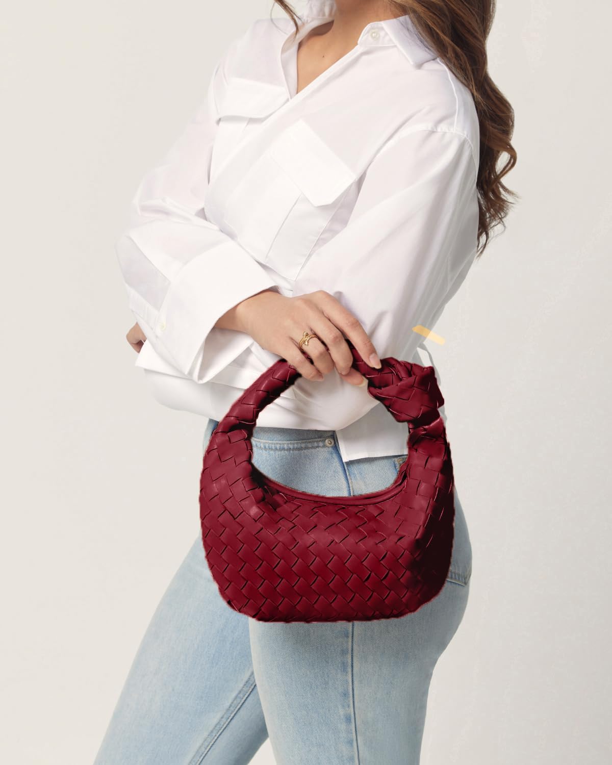 Woven Purse - Woven bags for women - Small Hobo Bags - Image 3