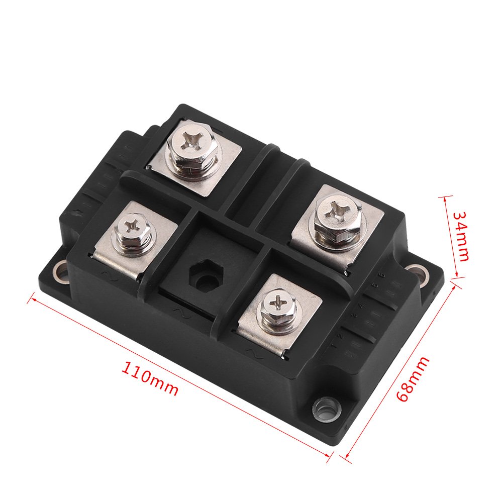 Walfront Raddrizzatore Modulo Ponte di Diodi 400A 1600V 4 Terminali Monofase