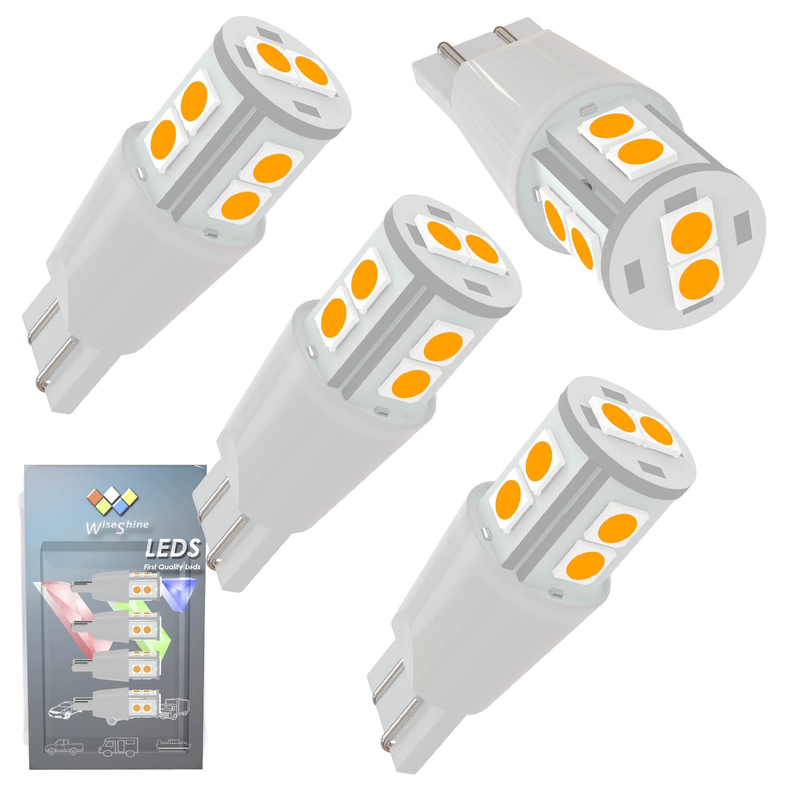 Amazon.co.jp: WiseShine T16 LED バックランプ T10 LED 電球
