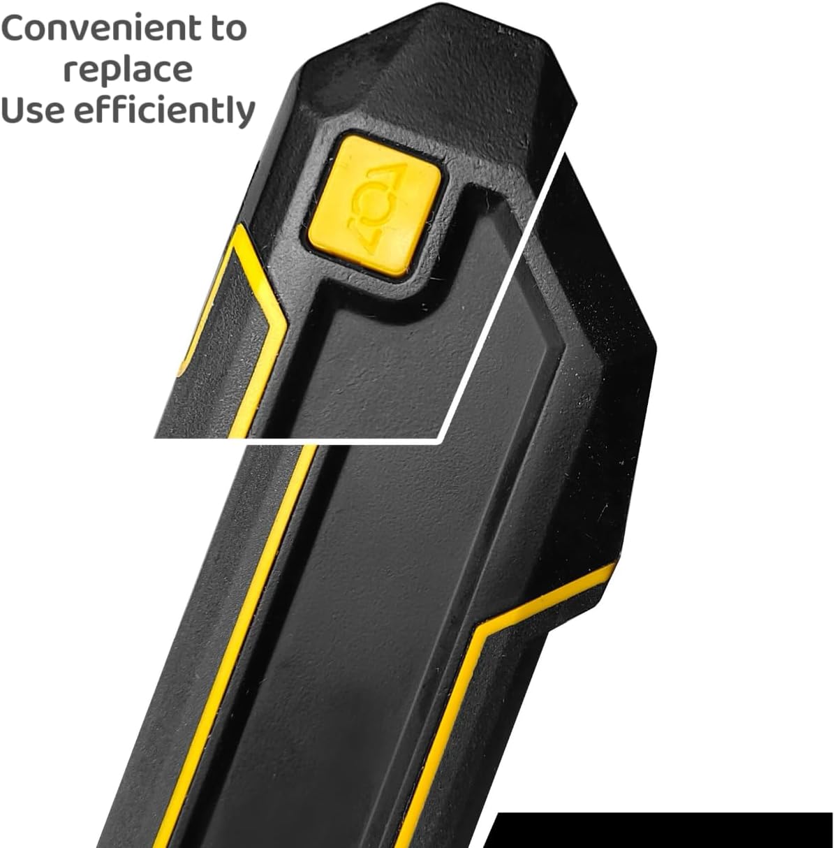 3-in-1 Utility Knife and Scraper Tool, Retractable Box Cutter with Built-In Blade Storage, 10pcs Replacement Razor Blades Included, Heavy Duty Multipurpose Tool for Cutting and Scraping (10pcs blades)