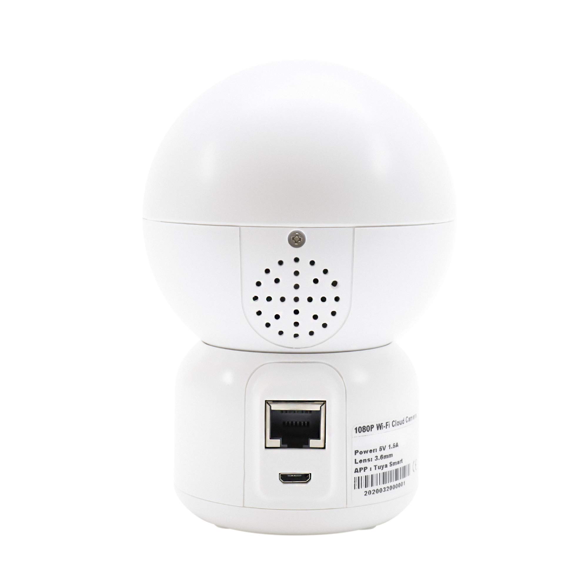 Caméra IP PNI IP390T – 1080P PTZ WiFi – Vision Nocturne 10m – Compatible Tuya – MicroSD 128 Go