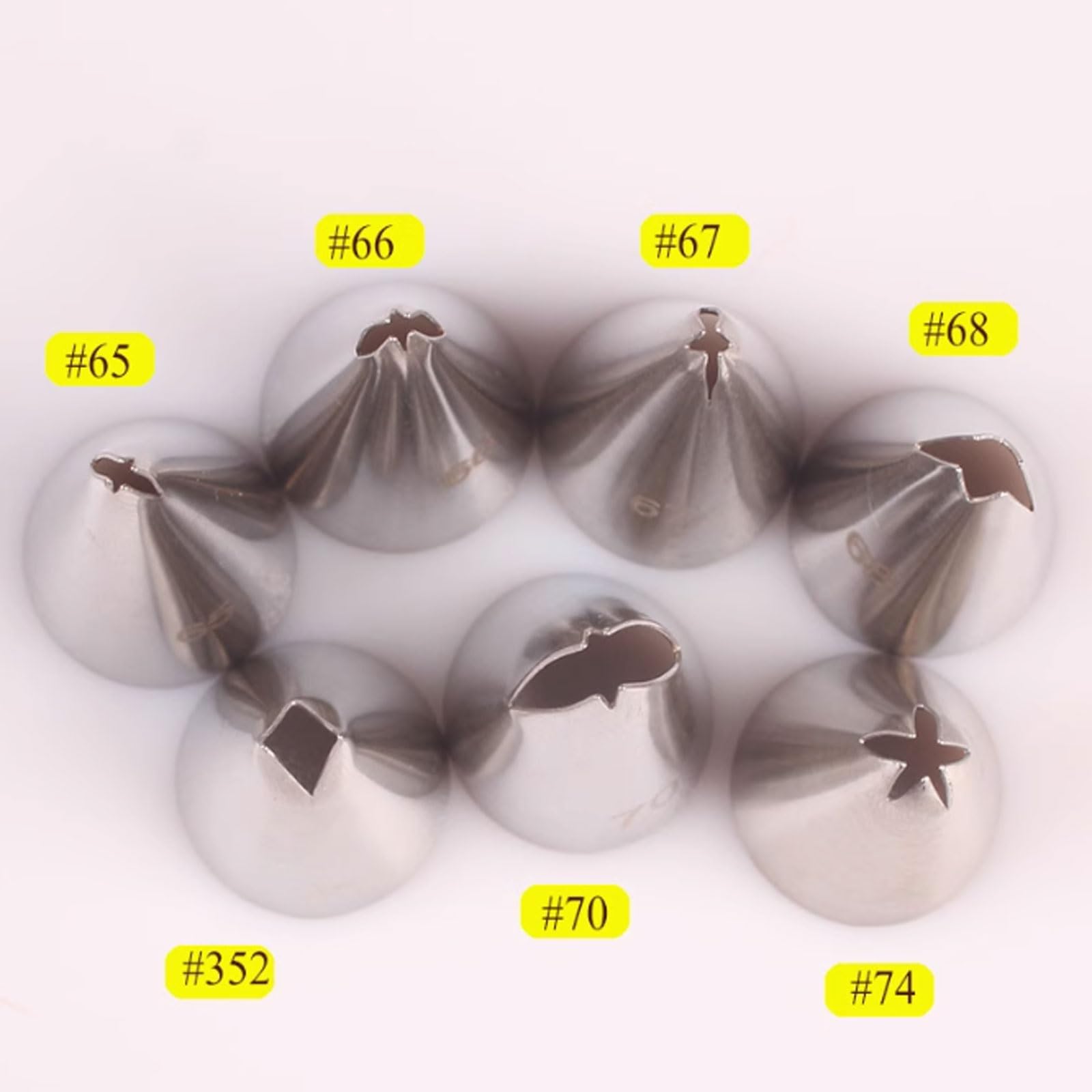 Juego de decoración Pasteles 7 Piezas, Puntas tubería follaje Acero Inoxidable, Herramientas for Hornear compatibles con Flores Crema Mantequilla botánica