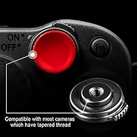 Vista 2 de Botón del obturador de la cámara (paquete de 2/rojo) Botón de liberación suave y delicado