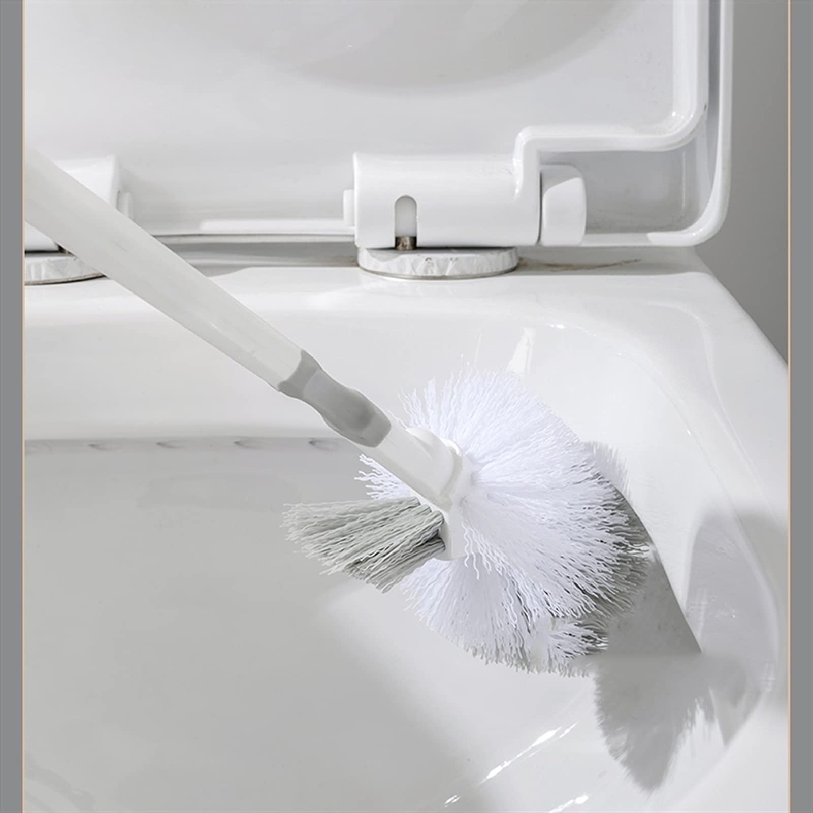 Design Classico Pennello da bagno Holder Holiday Montato for la tazza da parete Brush Brush Brush Bagno Lungo Manico Pennello for la pulizia Spazzola for il gomito Spazzole da toilette Risparmia Spazi