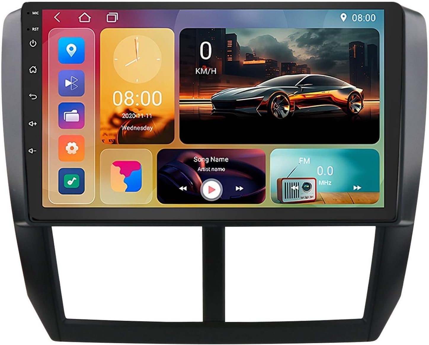 ,A1 1g+32g,9-calowy Android 15 samochodowy odtwarzacz dla Subaru Forester 2007-2012, ekran dotykowy IPS, radio, bezprzewodowy Carplay, Android Auto, GPS, WiFi, Bluetooth, DSP, OBD2, DVR