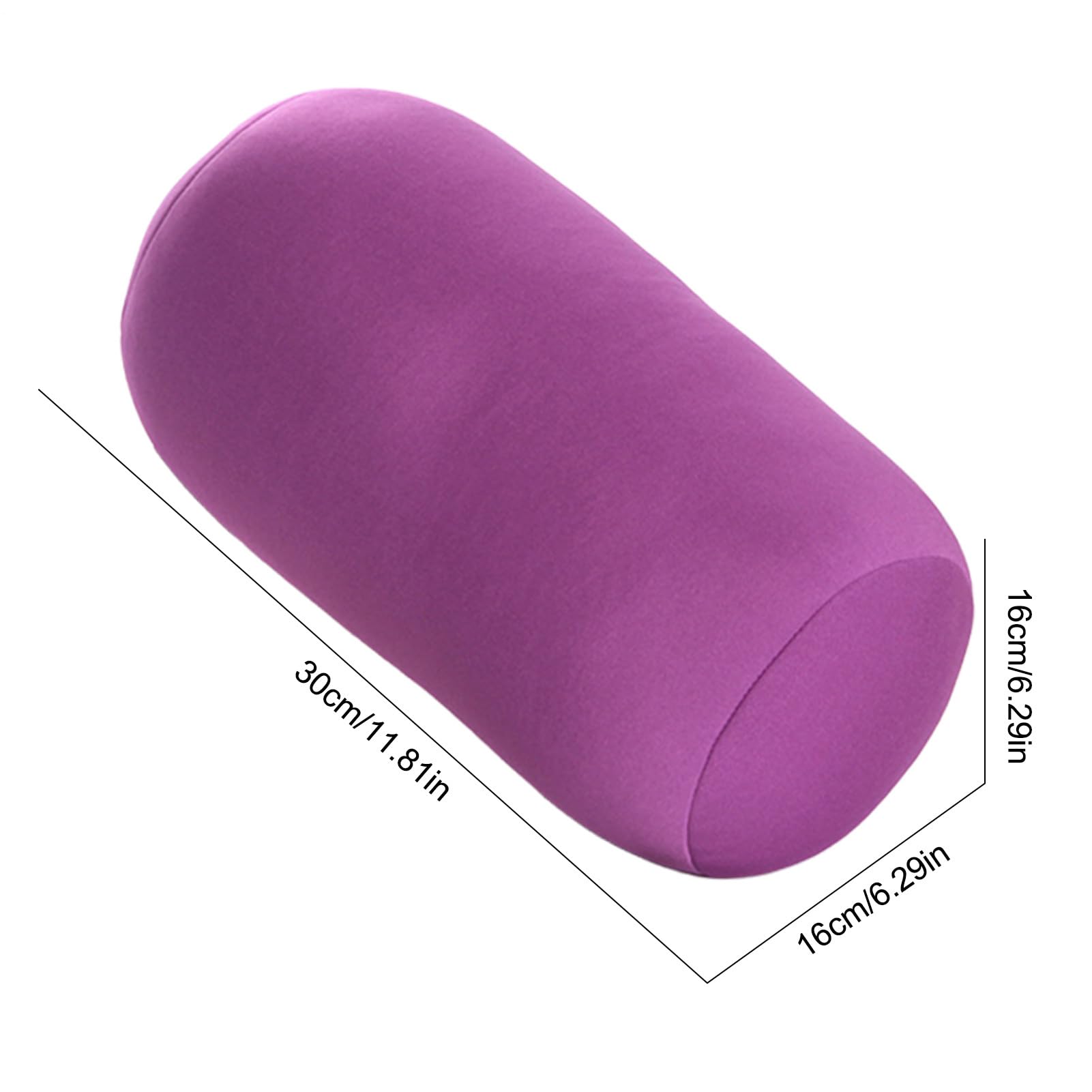 Almohada de microcuentas | Almohada de microcuentas de Tubo para Apoyo del Cuello | Cojín de Espalda para Yoga, relajación en la Cama