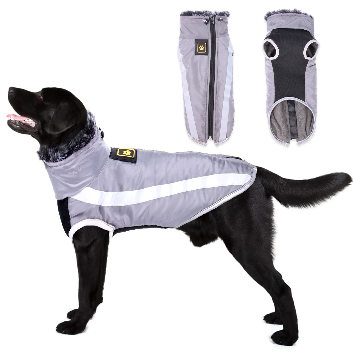 Winter Dog Coat Warm Waterproof Dog Jacket Vest Dog Cold Weather Coats