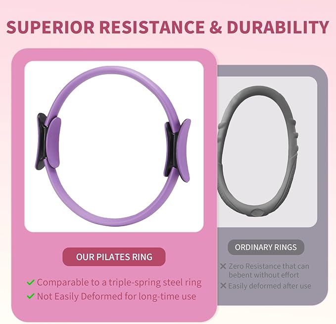 Set de Anillo de Pilates para Mujeres, Equipo de Ejercicio en Casa miniatura 8
