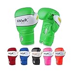 Kids Boxing Gloves for Kids Children Youth Punching Bag Kickboxing Muay Thai Mitts MMA Training Sparring Gloves (Green, 6 oz)