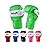 Kids Boxing Gloves for Kids Children Youth Punching Bag Kickboxing Muay Thai Mitts MMA Training Sparring Gloves (Green, 6 oz)