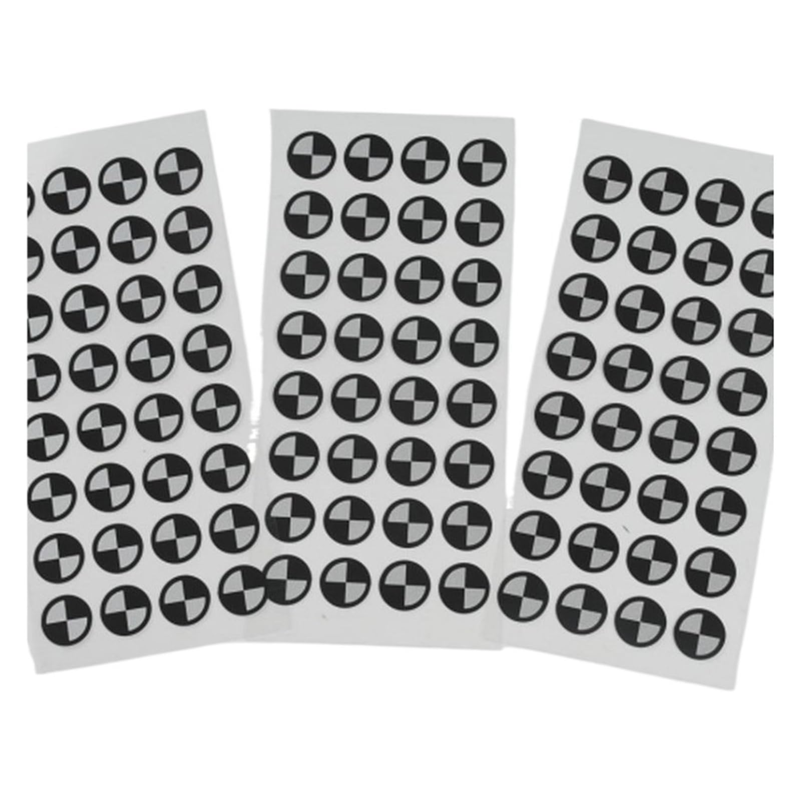 Marker do skanowania 3D Markery ukośne w kształcie sektora Odblaskowe naklejki docelowe do przemysłowego skanowania optycznego(300pcs,Inner20 outer30mm)