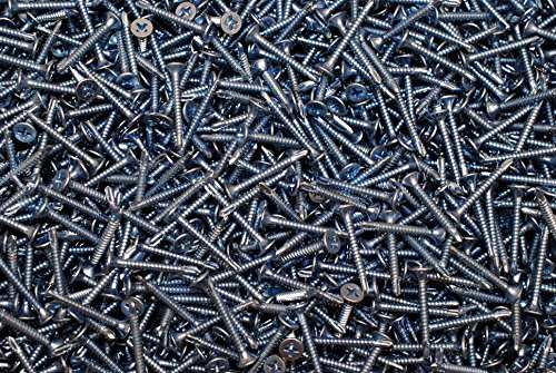 (1000) Phillips Bugle Head 6 x 1-1/4 Self-Drilling Tek Screw Zinc Plated #6