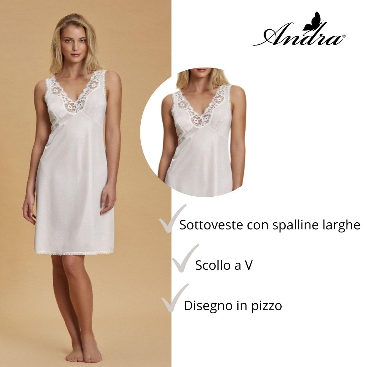 SOTTOVESTE SPALLA LARGA ART84TF ANDRA BASICLINE