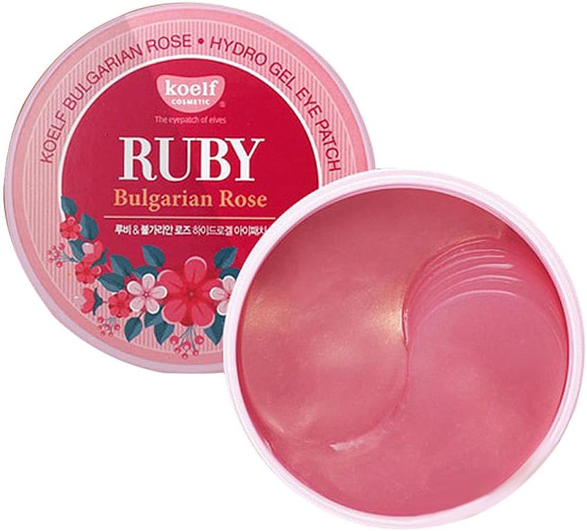 [PETITFEE] Koelf Ruby & Bulgarian Rose Hydro Gel Eye Patch 60ea
