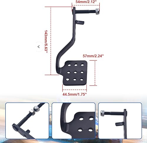 Miniatura 2 de Go Kart - Kit de pedales de acelerador de freno para 212cc 196cc 6.5hp Radio Flyer Road Rocket Azusa Carter Vintage Go Kart Cart Racing Drift Trike