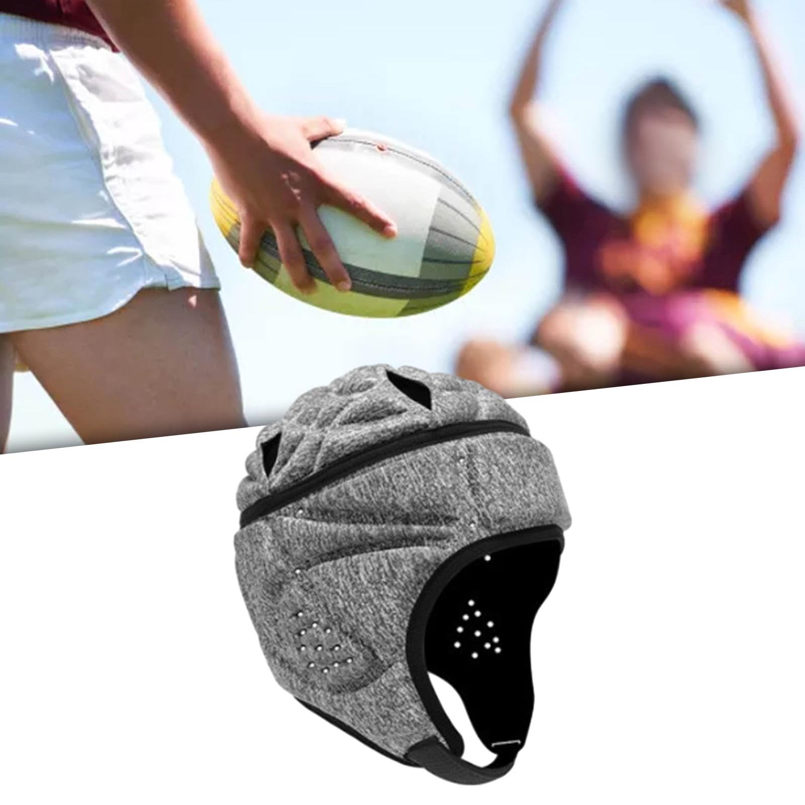 Amazon | Perfk 大人用ラグビーヘルメットラグビー保護キャップ