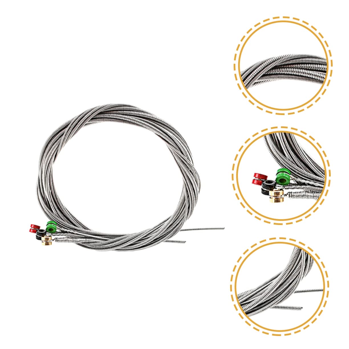 TOYANDONA 4sätze Bass Saiten Aus Edelstahl Langlebige Saitige Bass Saiten Für Musikinstrumente Für Profis Und Anfänger Robust Und Vielseitig Einsetzbar Für Optimale Klangqualität Und