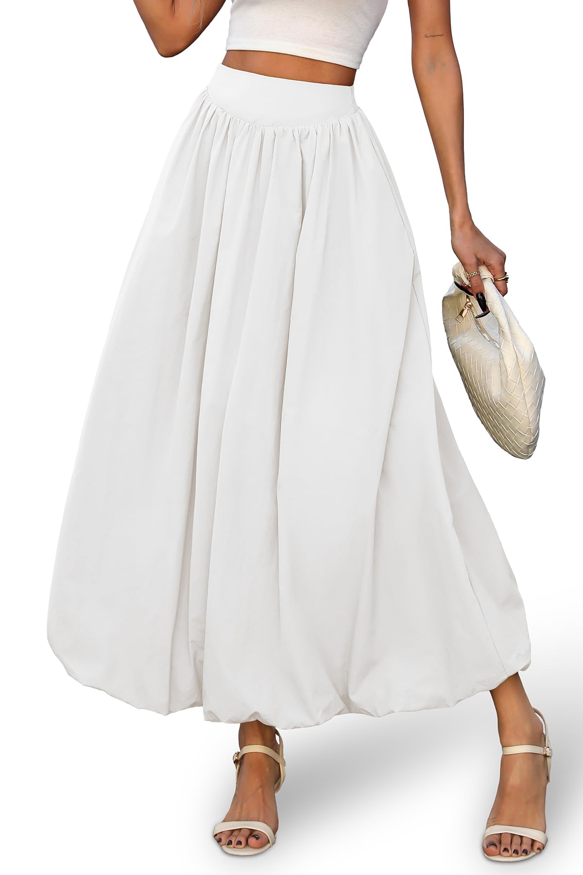 ELLEVEN Bubble Maxi Skirt