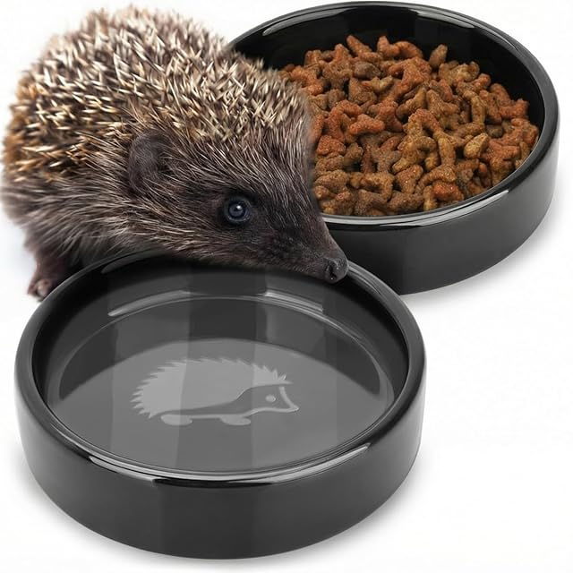 WILDLIFE HOME Comedero para erizos + cuenco para beber (juego de 2)