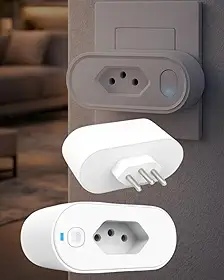 Tomada Inteligente, Conexão Wi-Fi, Smart Plug, Bivolt, 10A, Monitoramento de Consumo, Controle por App, Compatível com Alexa e Google Home, Automação Residencial, Economia de Energia