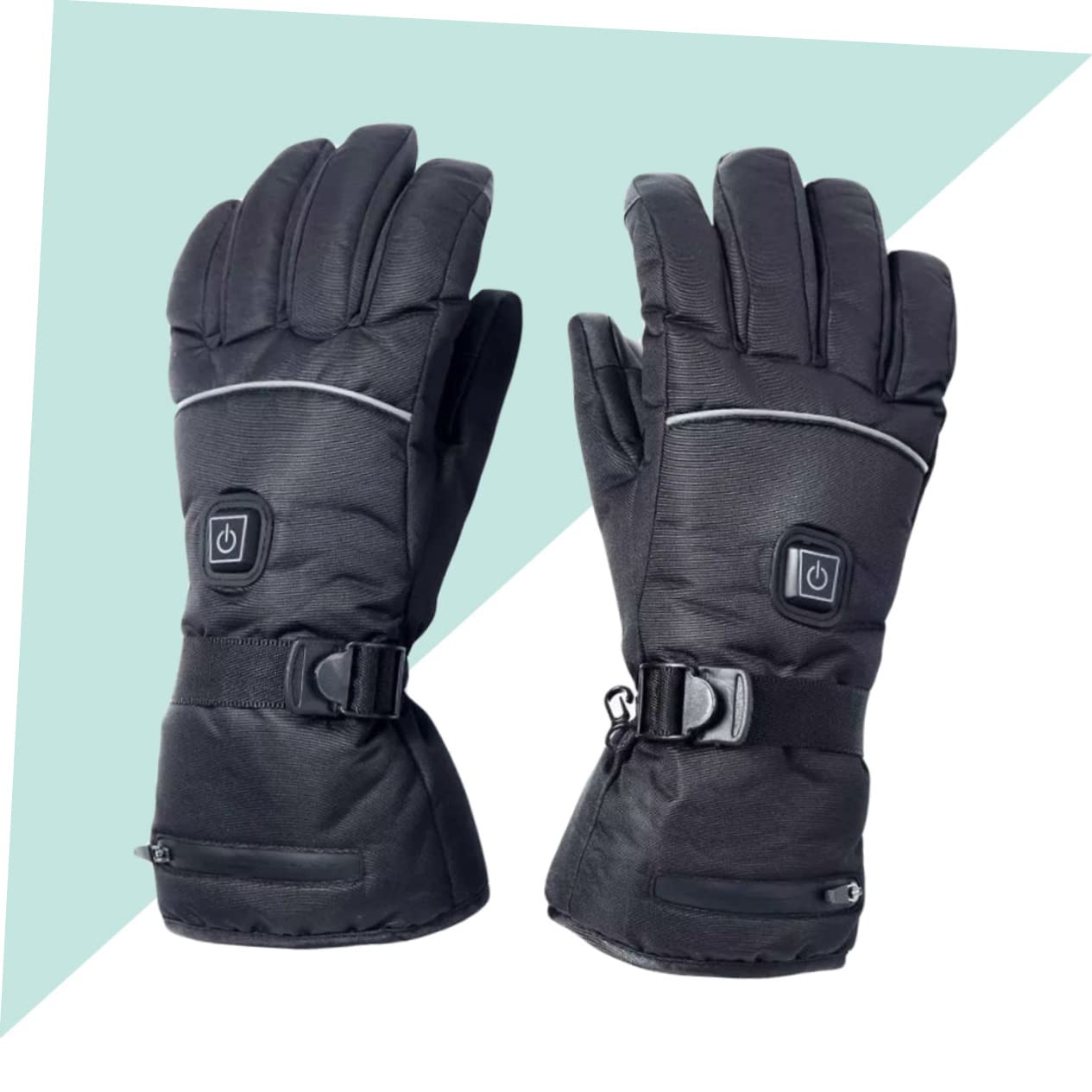 Toyvian Guantes Calefactables para Esquí de Invierno Modos de Calentamiento Automático Ajustables Talla M para Exteriores y Actividades al Aire