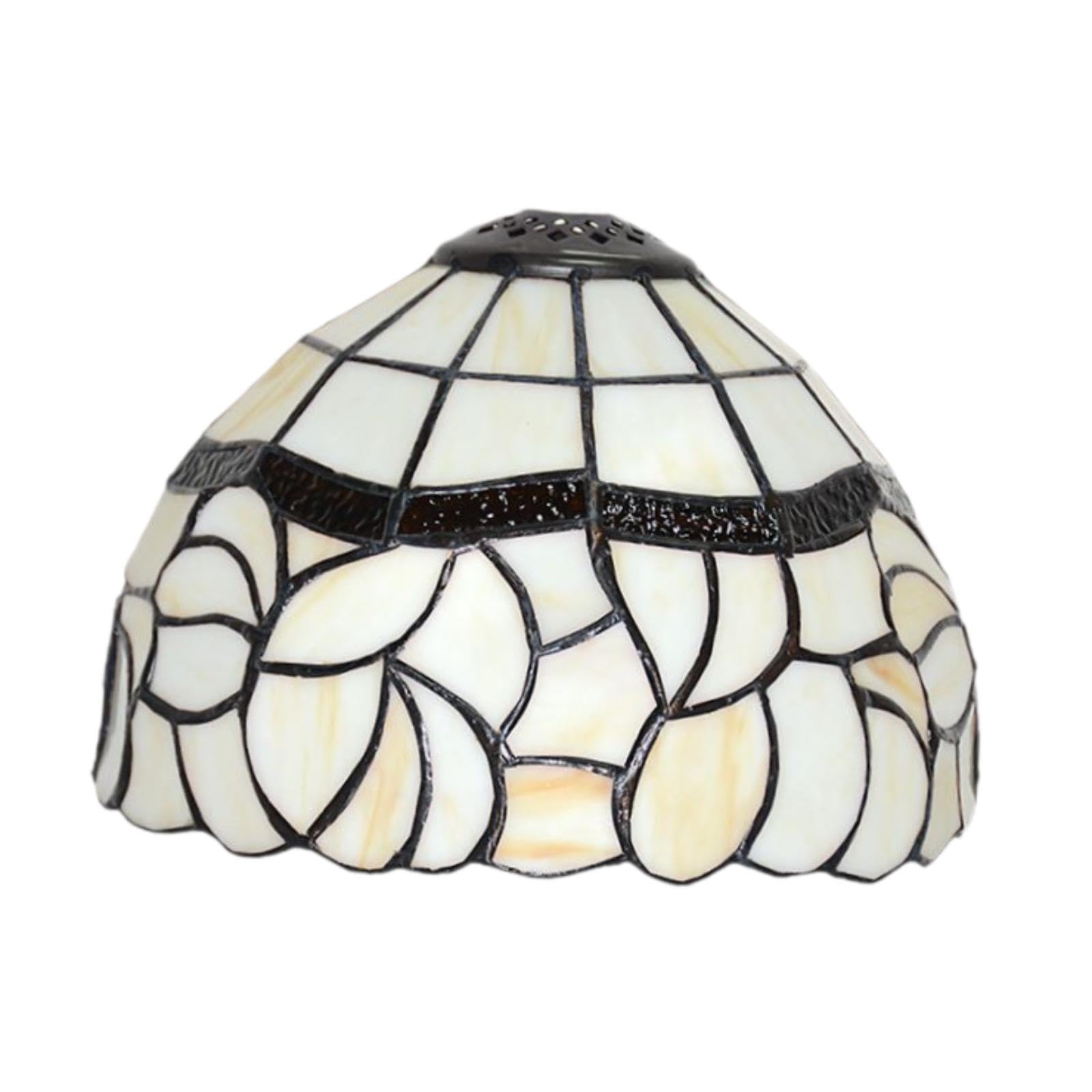 Abat-Jour en Verre pour Lampe Table, Style champêtre, Polyvalent, pour Lampe Chevet, idéal pour café, îlot Cuisine ou Salon thé, 20 Cm X 20 Cm X 13.5