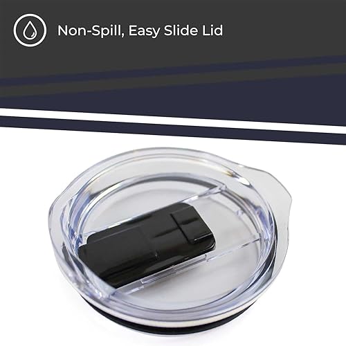 Miniatura 116 de Campus Colors Vaso de acero inoxidable de la NCAA perfecto para el día del partido, 18 onzas, doble pared, mantiene las bebidas perfectamente Azul